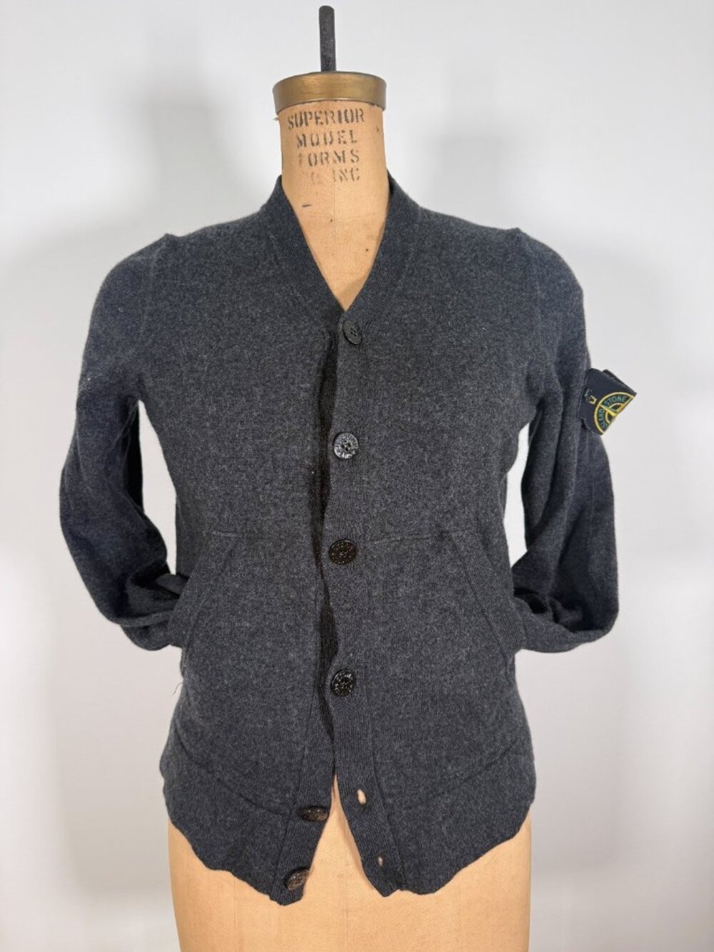 Vintage Stone Island Knitted Lambswool Cardigan